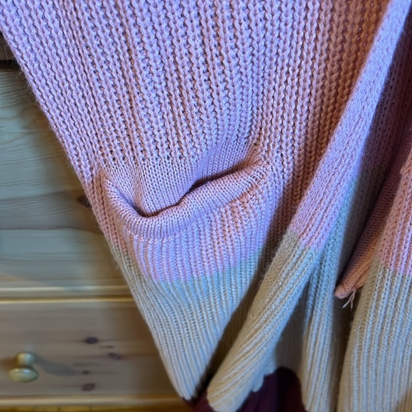 Colorblock Long Cardigan (S) - Picture 6 of 7